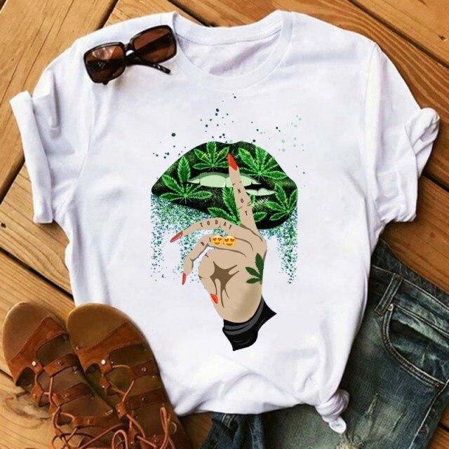 Verano Corto Harajuku Manga Labios Camiseta Moda Leopard Estampado  Camisetas Blancas Camisa Coreana Street Tops Kawaii Mujer Camiseta comprar  a buen precio — entrega gratuita, reseñas reales con fotos — Joom