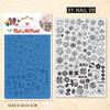 Nail Art Printing Steel Plate Lace Butterfly Pattern Flower French Large Transfer Silicone Seal Steel Plate Printing Rubber Plate