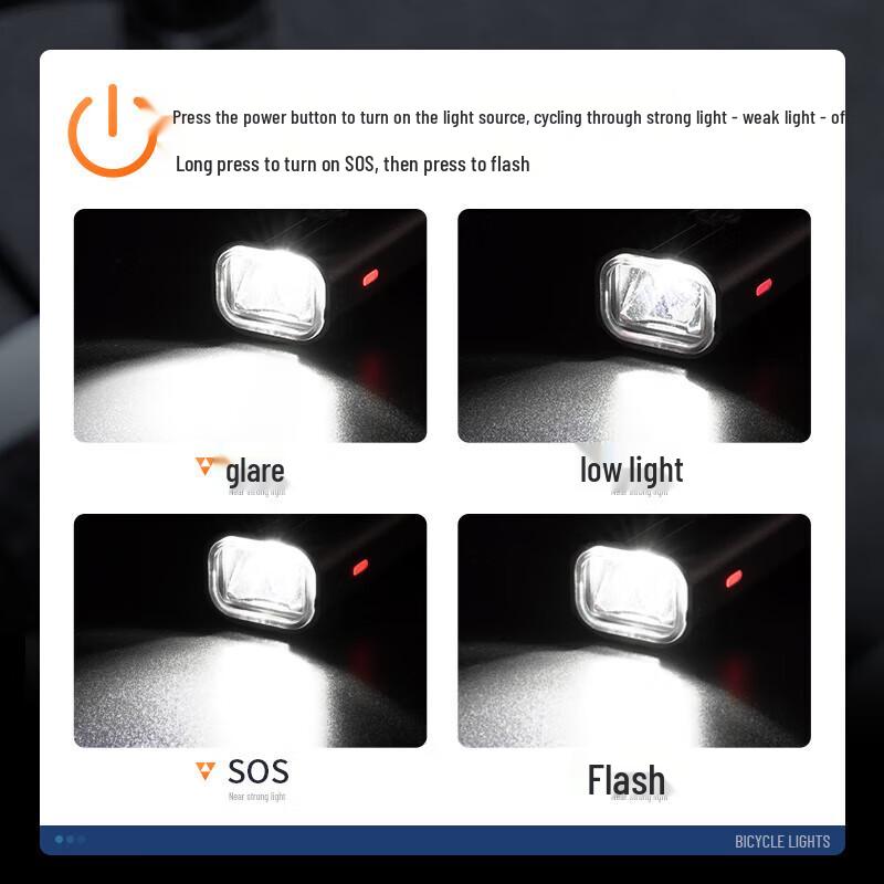 SupFire BL09-A USB Rechargeable Bicycle Front/Tail Light