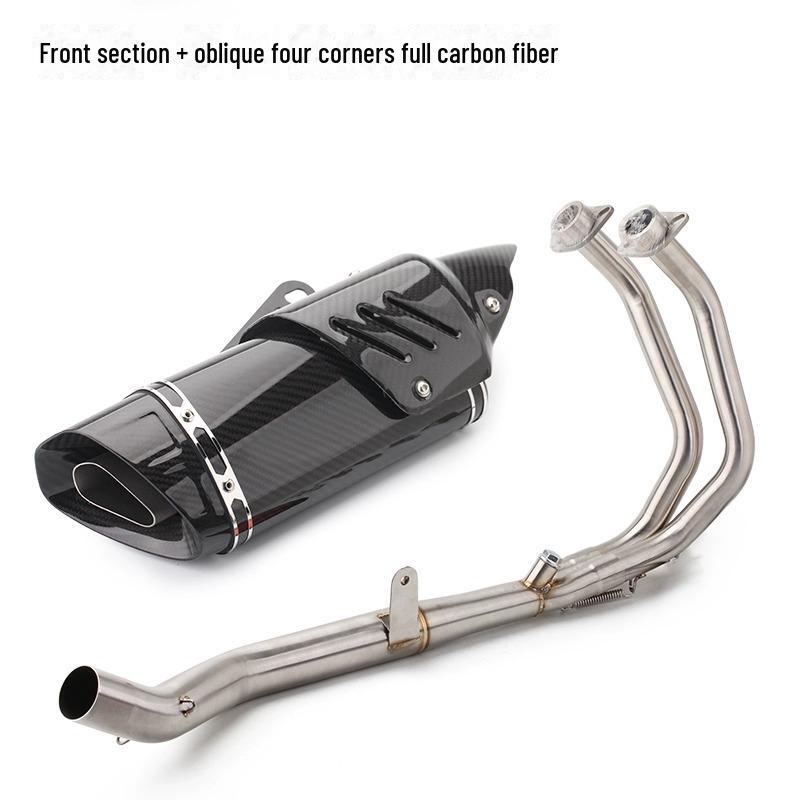 CBR500R/CB500R Stainless Steel Full Exhaust Front Section