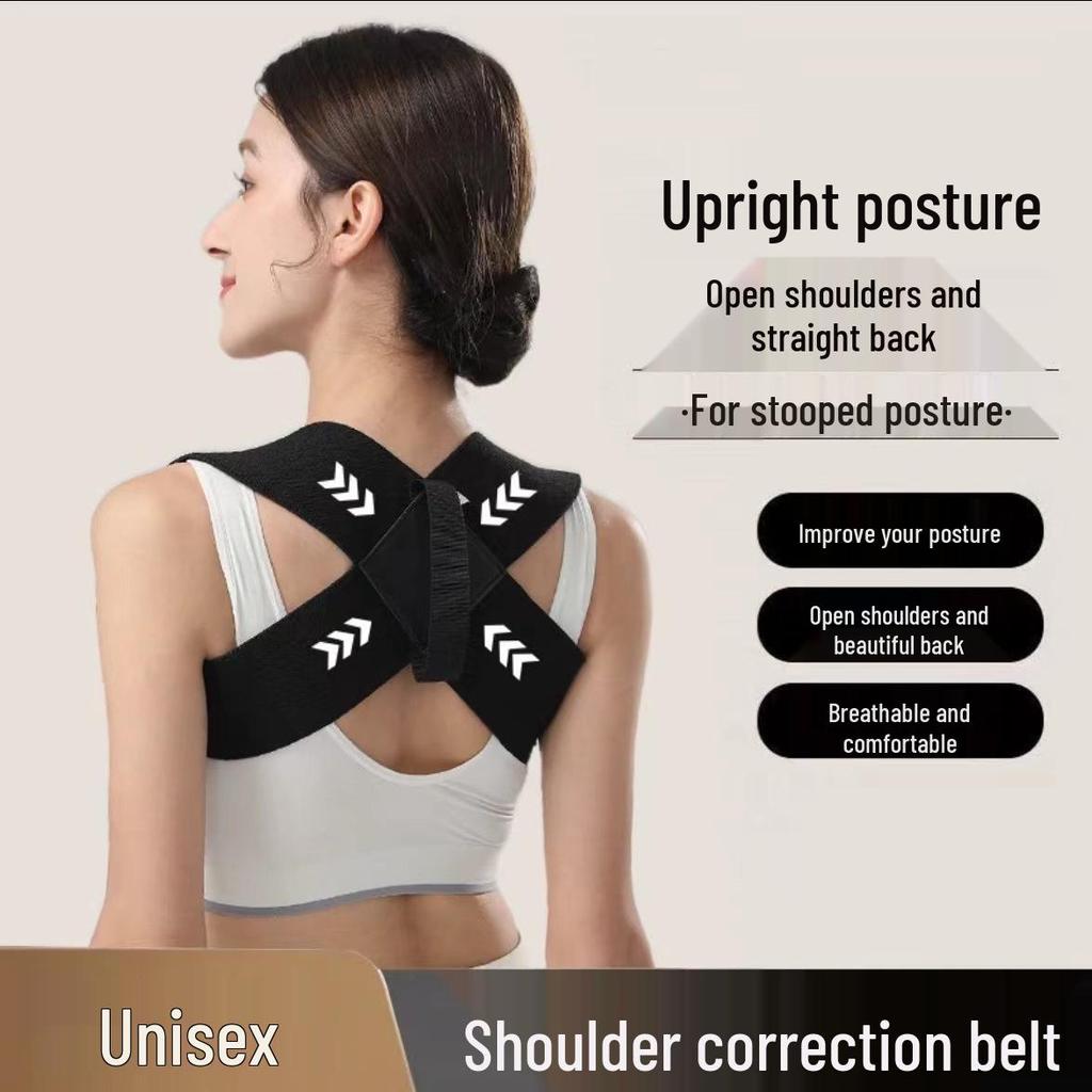 Star Style Posture Corrector: Adjustable Shoulder Support for Adults & Children, Hunchback Correction, Open Shoulder Strap for Improved Posture.