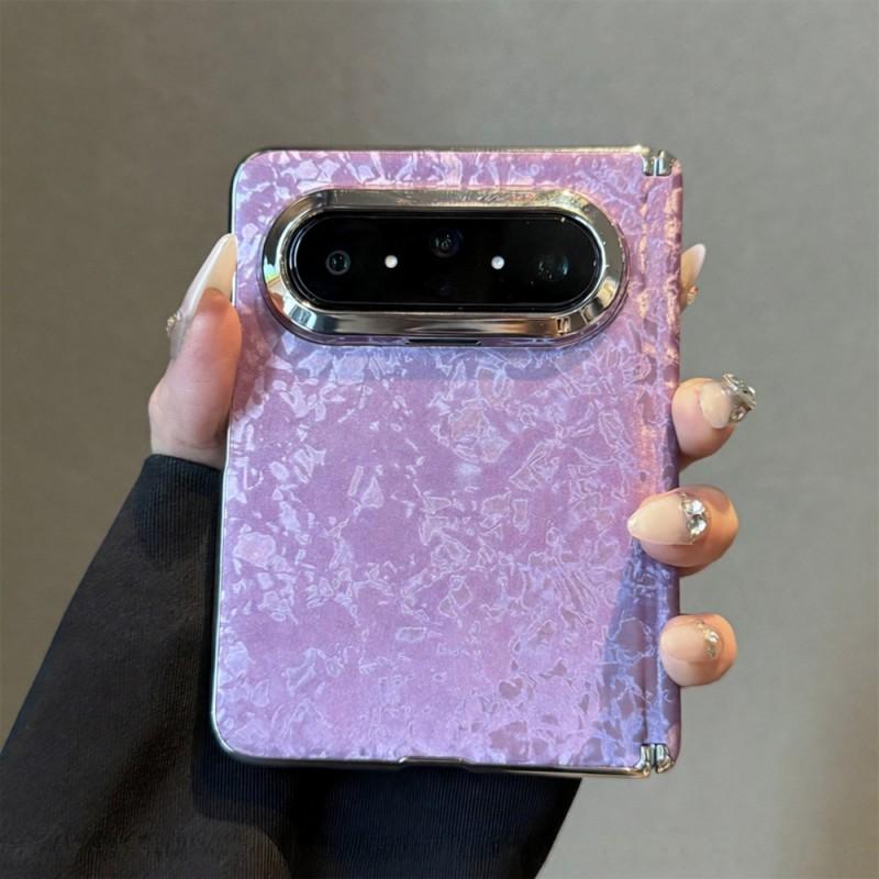 Pura X Max Foldable Phone Case Velvet Matte Shell With Mother-of-Pearl INS Style Protective Cover