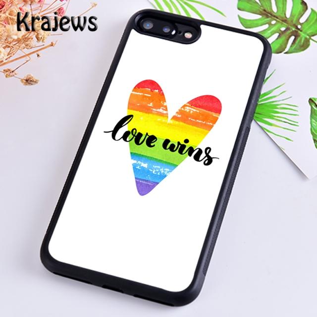 Krajews Gay Pride LGBT Flag Springs Phone Case Cover For iPhone 17 Air 16 15 14 plus 12 13 pro max coque Fundas