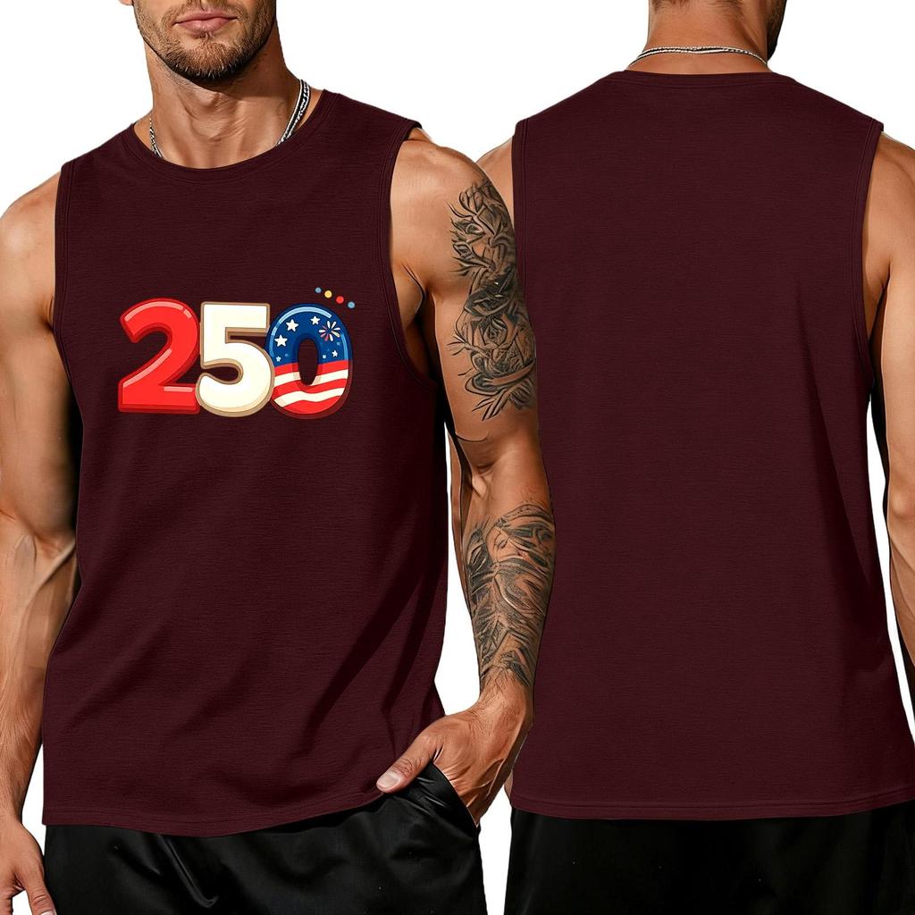 Men's Sleeveless Tank Top Casual Loose Fit Summer Muscle Shirt Lightweight Breathable Fabric Comfortable Daily Wear