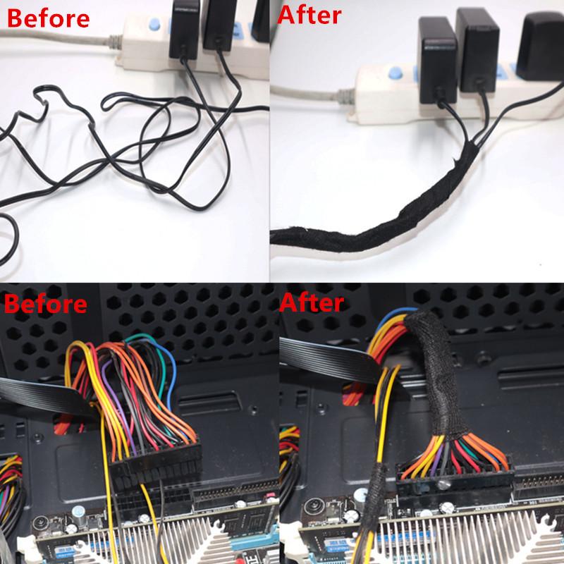 Car Wiring Harness Tape Wear Proof Flame Retardant 10M/15M/25M for Auto Cable Loom Insulation Wrapping Engine Wiring Protection
