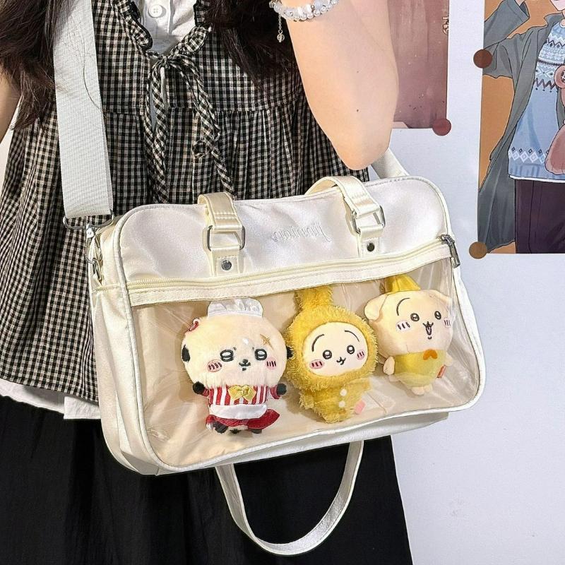 Nuova Borsa a Tracolla Monospalla alla Moda Borsa da Mano per Mostra di Fumetti Dolce Originale Ulzzang Y2K Ita Bag per Donna Borsa a Forma di Bambola da 10 cm