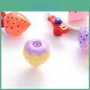 Strawberry Plastic Luminous Gyroscope Set For Kids Outdoor Toys Durable Gift
