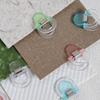 10Pcs Plastic Book Label Clip Transparent Paper Clips Set Invisible Leg Shortening Clip  Office Use
