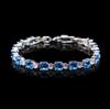 New European and American Fashion Bracelet Ladies Aaa Square Round Fairy Wind Does Not Fade Natural Zircon