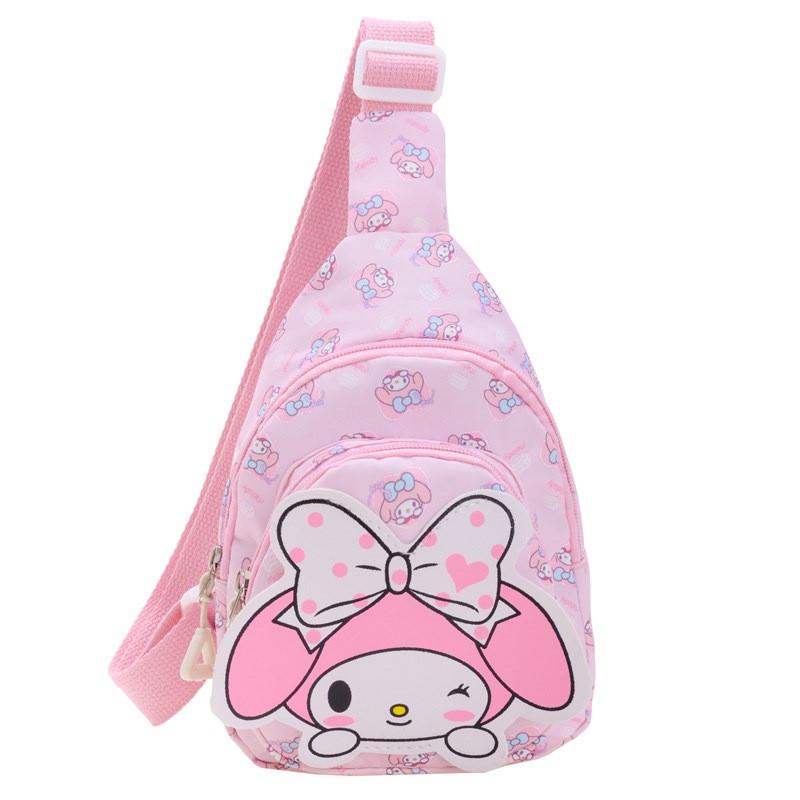 Disney Kt Kids Nylon Chest Bag With Cartoon Print For Toddlers And Boys Girls