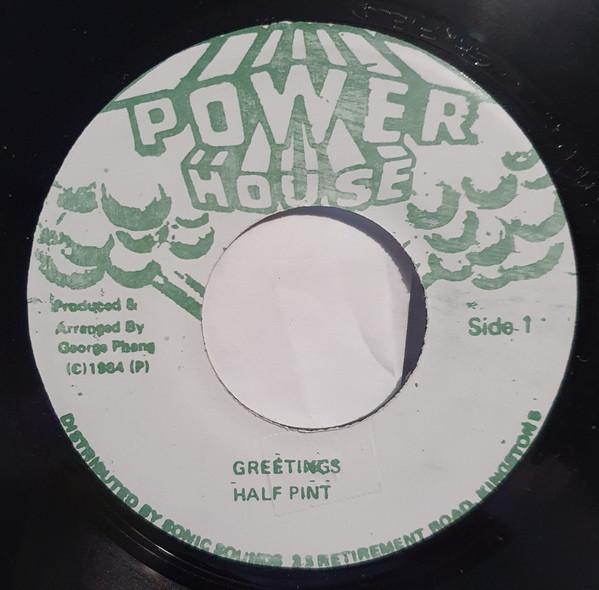 

7inch Record HALF PINT - Greetings NONE Power House 1984 Japan Reggae, Ska & Dub Used
