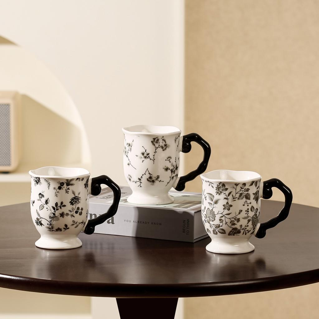 Retro High Quality Mug High Quality Ceramic Cup Office Coffee Cup Creative Large Capacity Breakfast Cup Souvenir