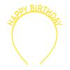 Candy Color Happy Birthday Headbands with Teeth Plastic Hair Hoops Bands Clasps Party Decoration Tiara Crowns Accessories