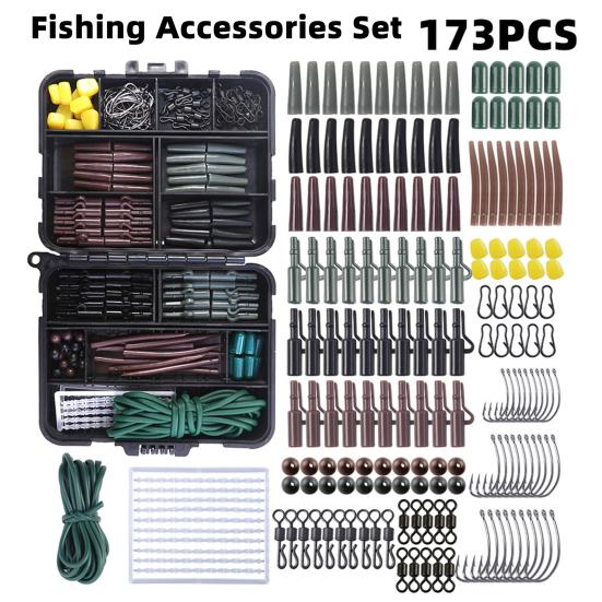 Fishing Hooks Accessories Set with Storage Box High Durability Rust Resistant Compact