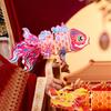 Handmade Goldfish Lantern Lamp LED Light Mid-Autumn Koi Carp Lantern Glowing Paper DIY Lantern Materials Photography Props