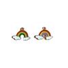 Alloy Drip Pendant Rainbow Cloud Diy Alloy Jewelry Accessories Headgear Earrings Rubber Band Earrings