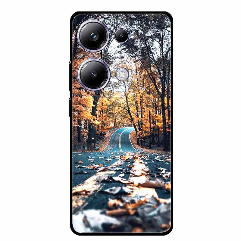 For Xiaomi Poco M6 Pro 4G Phone Case Cover Wolf Shockproof Black Silicone Soft Back Cover Cases For Poco M6 Pro Case M 6 M6Pro