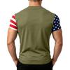 Men's Loose Fit Casual Short Sleeve T Shirt Featuring Flag Print Suitable for Summer Daily Wear Lightweight Comfortable Fabric