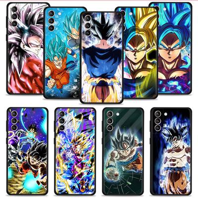 Dragon ball z super dbz goku caso de telefone para samsung galaxy s20 s21 fe s22 ultra s10 s9 s8 plus s10e nota 20ultra silicone capa