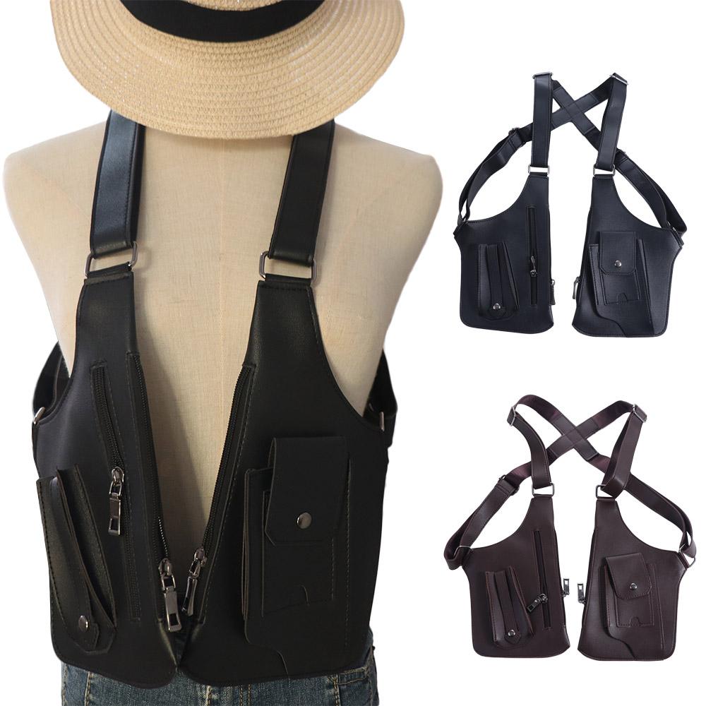 Luxury Mobile Phone Purse Vintage Shoulder Harness Bag Chest Bag Underarm Strap Wallet Pocket Pack