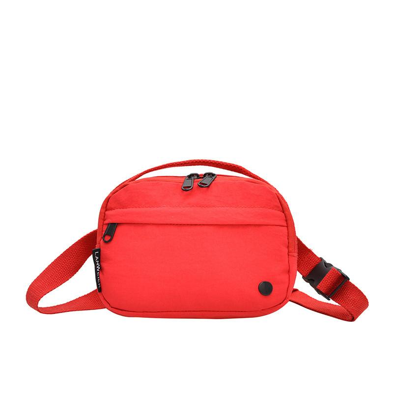 Simple Solid Color Women Casual Lightweight Waterproof Square Bag For Daily Use