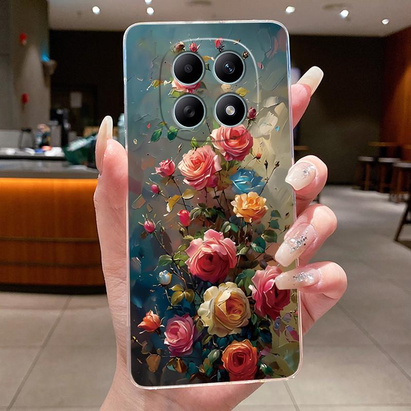 For Xiaomi Poco M8 Pro Casing Clear Luxury Fashion Butterfly Flowers Soft Silicone TPU Case For PocoM8 PocoM8Pro 5G Shell Cover
