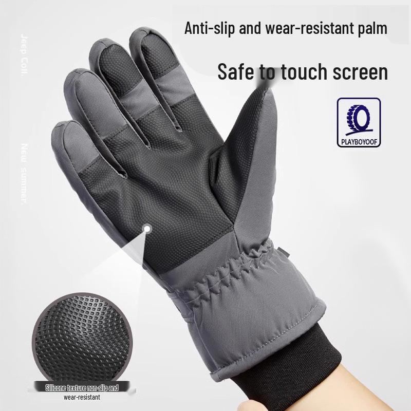 Unisex Winter Ski Gloves - Warm, Waterproof, Windproof, Anti-Slip, Wear-Resistant for Cycling & Riding