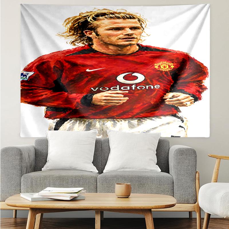 David Manchester United Legend Tapestry, Unique Design Tapestry, Suitable for Bedroom,Livingroom, Playroom,Heartwarming Fan Holiday Gifts