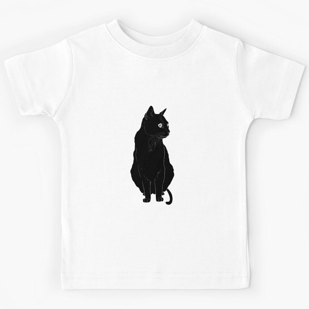 Black Cat Kids T-Shirt 150