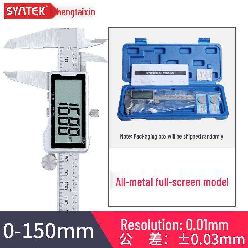 

Syntek Высокоточный цифровой штангенциркуль из нержавеющей стали 0-150/200/300 мм