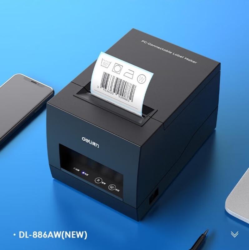 Deli DL-886AW Thermal Label & Receipt Printer