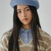 BELLOL Embroidry Wool Beret SKY