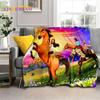 Spirit Riding Free Cavalli dei Cartoni Animati Coperte Morbide, Coperta Plaid Calda Comoda per Picnic Letti Divano Casa Camera da Letto Regalo Ragazza