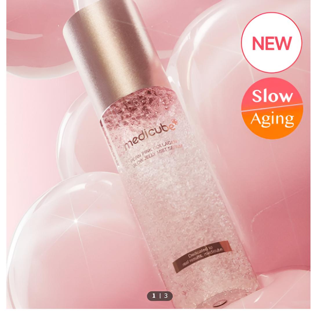[Medicube] PDRN Pink Collagen Jelly Mist Set 100 ml (+ Ampoule 5 ml + Cream 10 ml)