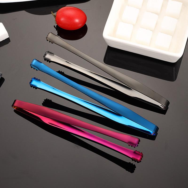 Stainless Steel Kitchen Food Tongs Non-Slip Ice Clip with Teeth BBQ Pastry Baking Clamp Tools Kitchenware Cooking Utensils