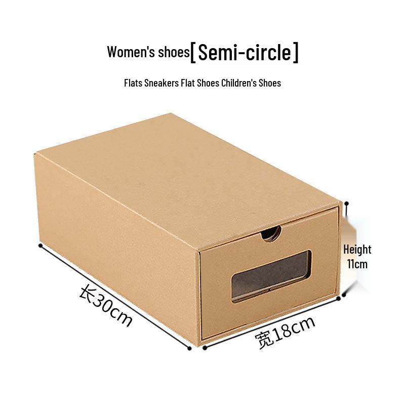 Transparent Thickened Dorm Shoe Storage Box - Dustproof Cardboard Shoe Rack Cabinet