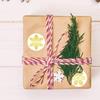 500 Pcs/set 1 Inch Round Transparent Merry Christmas Stickers Holiday Stickers Christmas Decor Wedding Party Cards