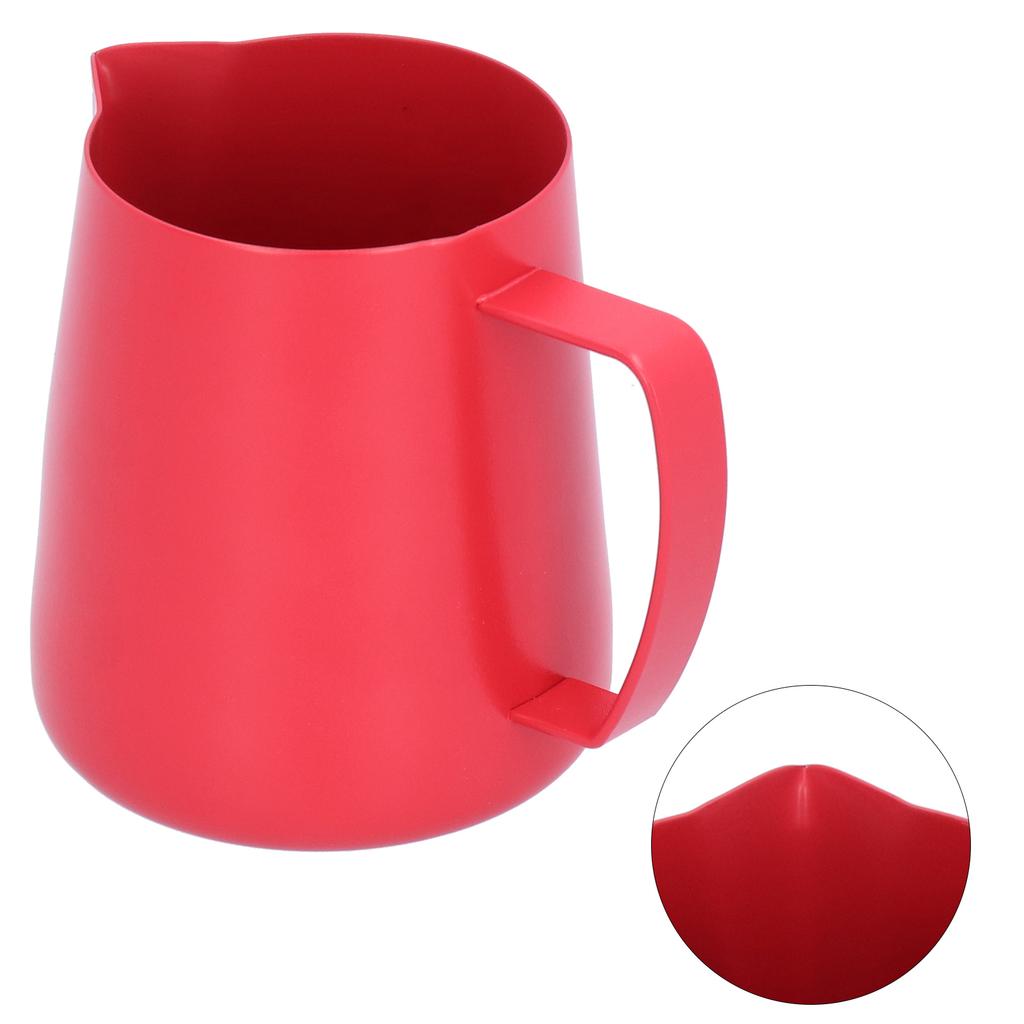 400ml Milk Frothing Pitcher 304 Stainless Steel Coffee Latte Art Cup Mug Supply Red