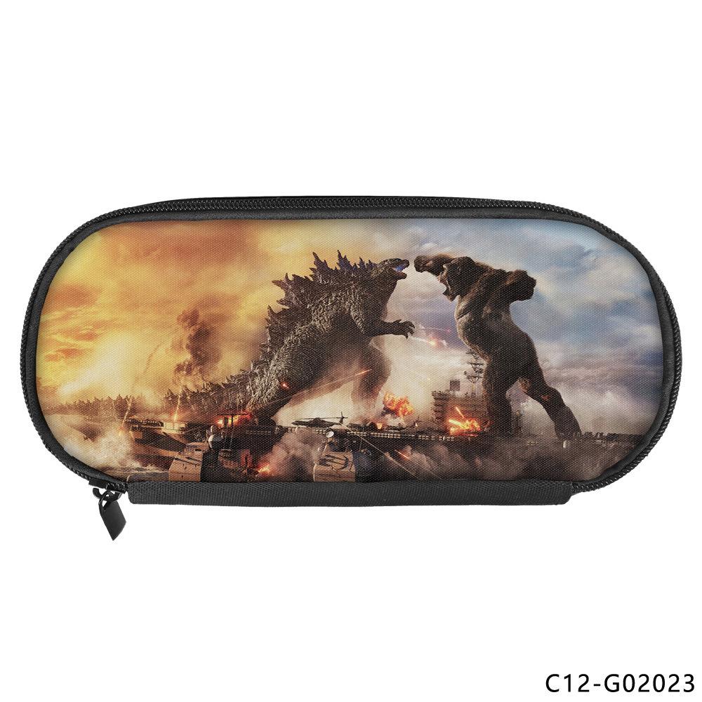 Godzilla Godzilla Poliestrowy piórnik dla dzieci Studentska torba na przybory szkolne z animacją Casualowa torba do przechowywania na ołówki