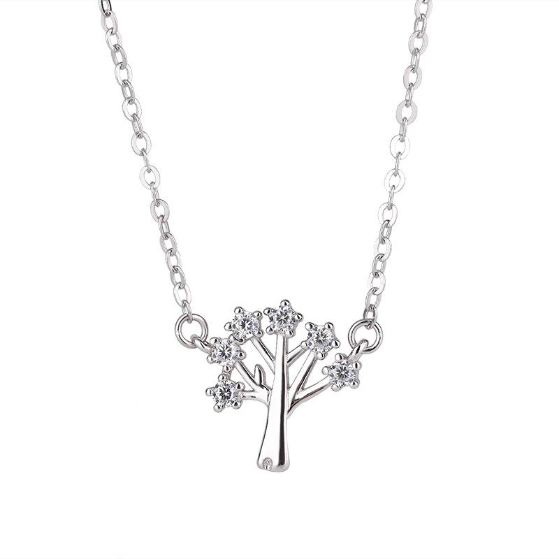 Elegante koreanische Strass-Anhänger-Halskette - Damen Neujahrs- & Weihnachtsgeschenk
