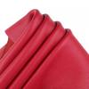 Magenta Genuine Cowhide, Pebble Grain, Soft Leather Fabric for Upholstery. Whole Piece of Top-grain Leather, Suitable for Sofa C