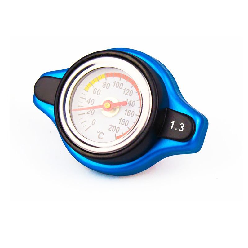 Thermost Radiator Cap Tank Cover Water Temperature Gauge 0.9Bar 1.1Bar 1.3 Bar Cover Racing Car Big or Small Head