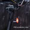 Waterproofs Bicycles Back Light Intelligent Bike Tail Light Cycling Safety Brake Taillight Brake Sensing Bike Rear Light