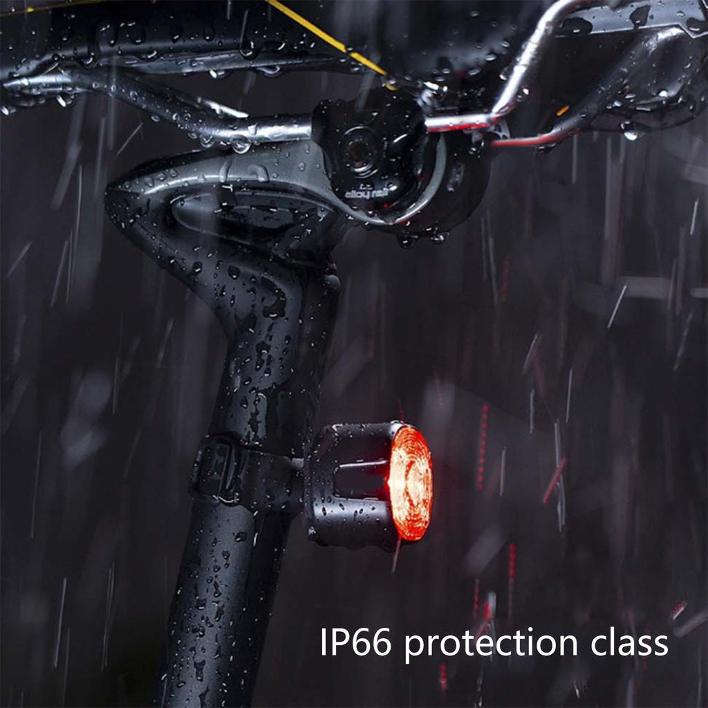 Waterproofs Bicycles Back Light Intelligent Bike Tail Light Cycling Safety Brake Taillight Brake Sensing Bike Rear Light