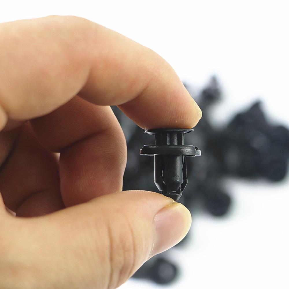 102050Pcs 8Mm Auto Fasteners Rivets Clips Car Bumper Door Panel Fender Liner Clips Retainer For Mitsubishi Honda Nissan