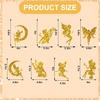 32Pcs Fairy Hanging Swirl Decoration Gold Glitter Butterfly Fairy Ceiling Spiral Streamer Ornaments for Girls First Birthday Baby Shower Party