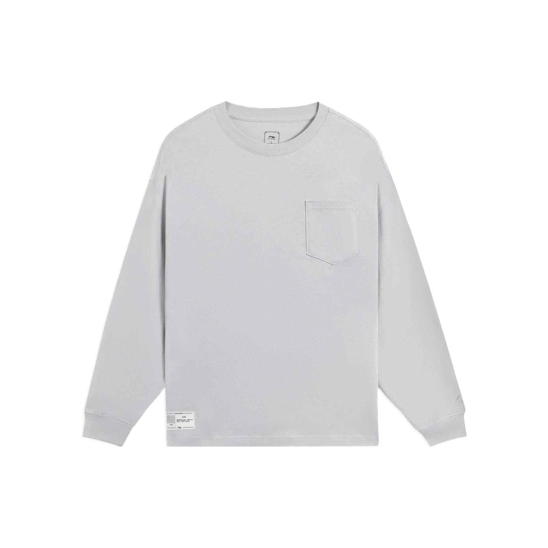 Li-Ning Lifestyle Classic Cotton Long Sleeve Top  Grey  Men s AHSS751-6 XXXL