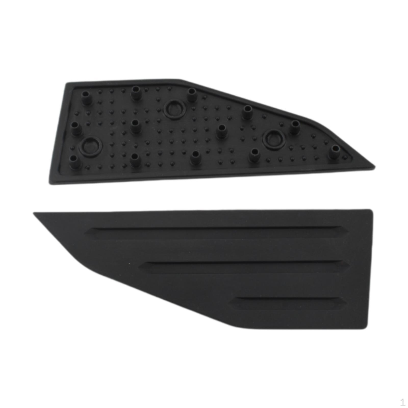 

2 Pieces Motorcycle Foot Pedal Pad Cover Auto Repair Replacement Silicone Peg Mat Nonslip Rear