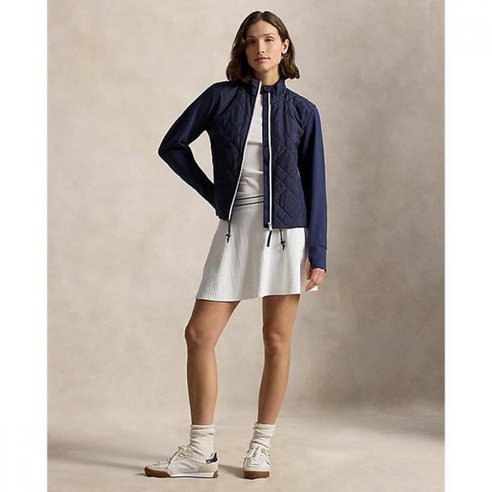 Polo Ralph Lauren Women S Hybrid Quilted Front Terry Zip Jacket Wmxgkninfb20024410