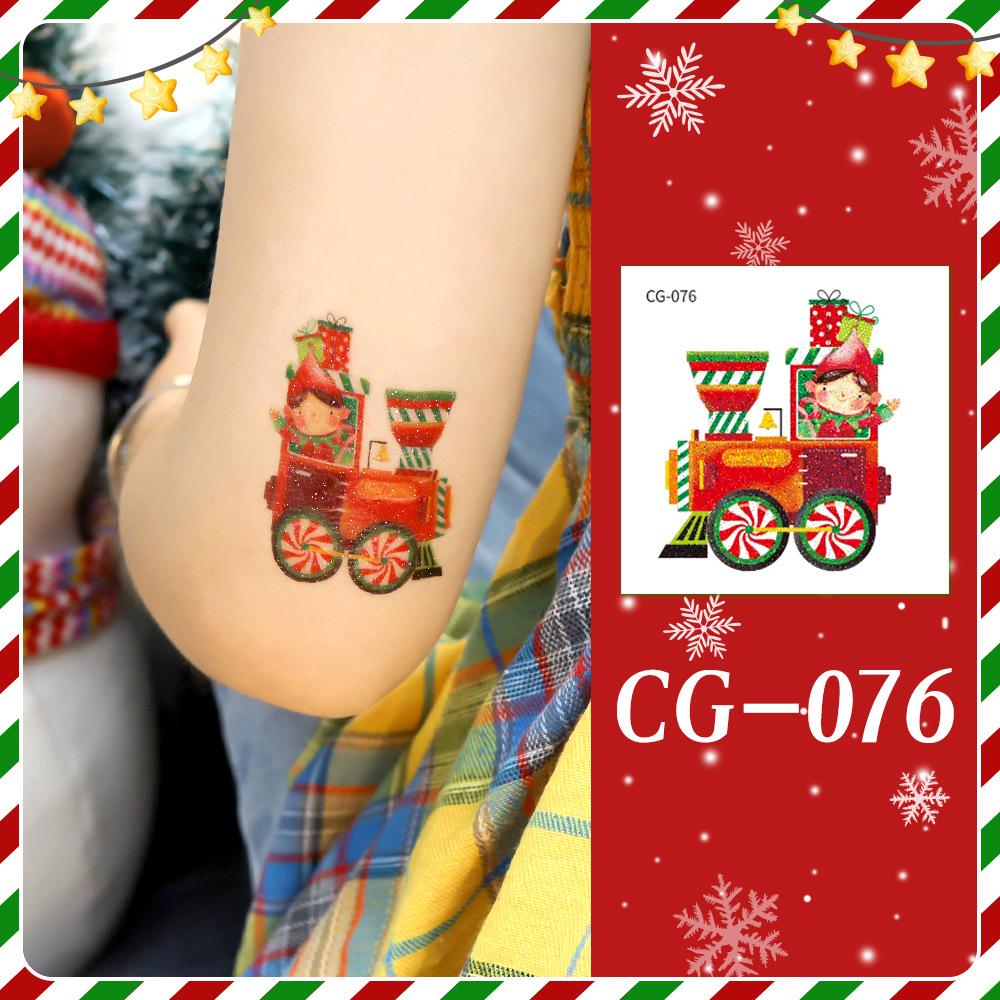Ruikalong Christmas Cartoon Temporary Tattoo Stickers for Face and Arms